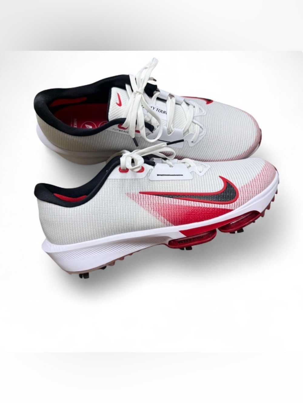 Nike Air Zoom Infinity Tour 2 Golf Shoes Mens Size 11 Wide White Red FD0218-101